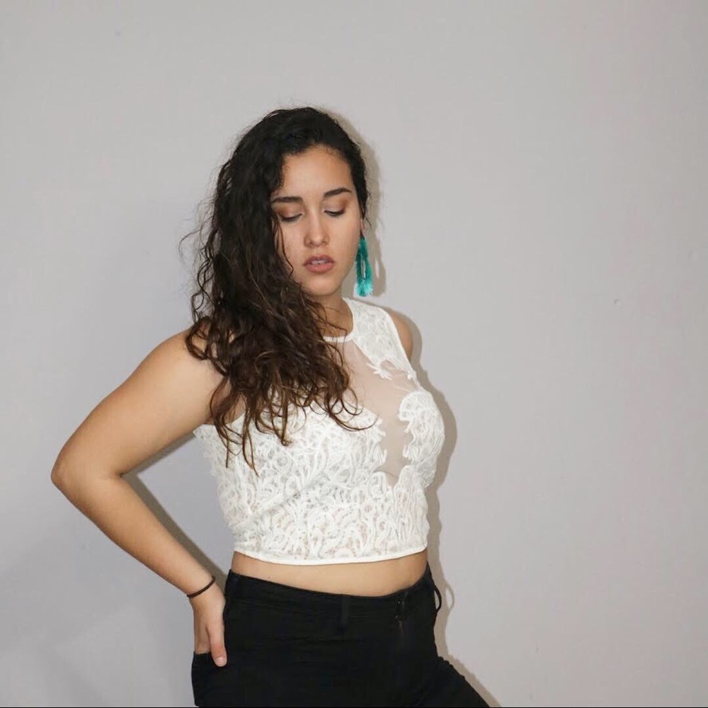 Lace Crop Top New